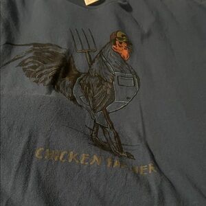 Delta Dark Blue Chicken Farmer Tee